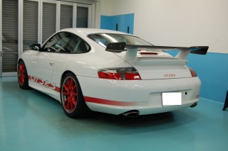 ポルシェ996GT3RSガラスコーティング画像