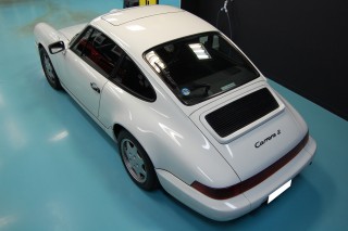 ポルシェ964ガラスコーティング画像