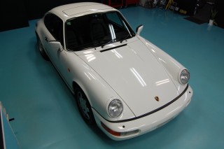 ポルシェ964ガラスコーティング画像