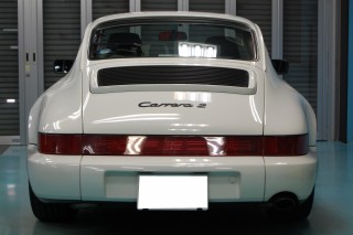 ポルシェ964ガラスコーティング画像