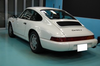 ポルシェ964ガラスコーティング画像