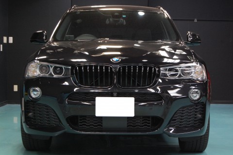 BMWX3ガラスコーティング画像