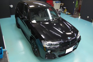 BMWX3ガラスコーティング画像