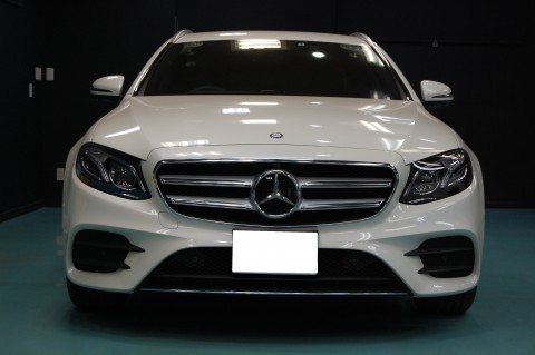 ベンツE220dガラスコーティング画像