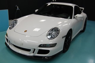 ポルシェ997ガラスコーティング画像