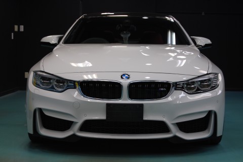 BMWM4クーペガラスコーティング画像