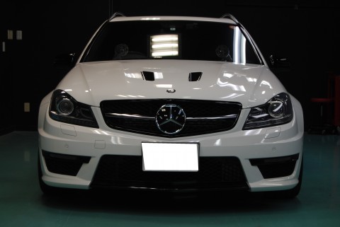 AMG C63エディション507ガラスコート画像